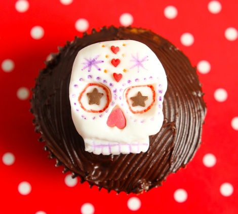 Sugar skull cupcakes