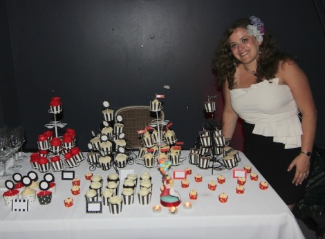 Wedding cupcakes display